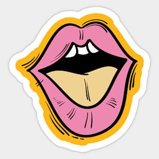 Talking lip Sticker